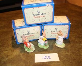 152 - Royal Doulton Bunnykins. Now $8.  Was $15 for all 3
