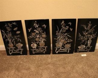 494 - Set 4 Japanese art. Now $300.  Was $400