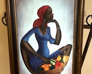 African Fruit Bowl painting