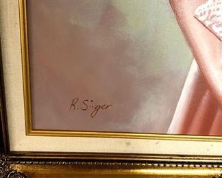 R. Singer signed art