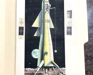 Rocket Ship Original Art