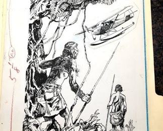 Original Art Draw Circa 1960 signed