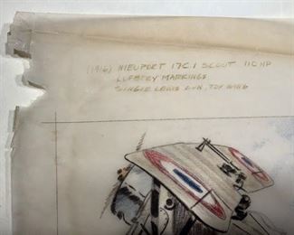 Roy Grinnell WWI Art Work