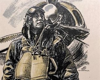World war 2 Pilot Original Artwork