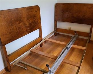 2 Antique Twin Beds