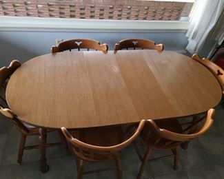 Maple Table & Chairs set of 6
