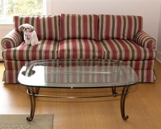 Charles Stewart 7 ft Sofa as is 85.00 Coffee Table 45.00 - Call Diane to Purchase 205 799-4166