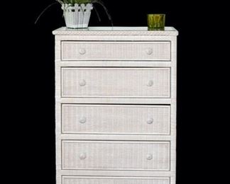 Wicker Chest of Drawers - Royalty by Gebu -  47 in tall x 18 in deep x 30 in wide - 85.00 - Call Diane to Purchase 205 799-4166