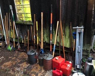 Yard tools, Gas Cans