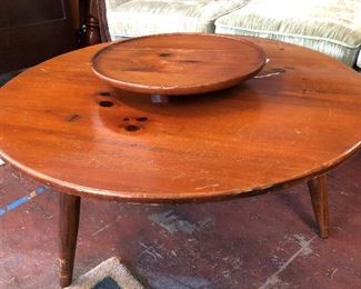 Coffee Table with attached Lazy Susan feature, $125