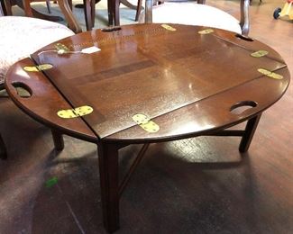 Hinged Mahogany Butler's Table, $275