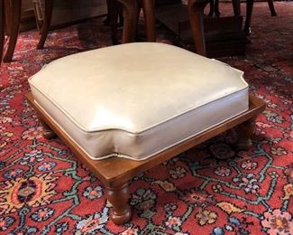 Mid Century Padded Foot Stool, $65