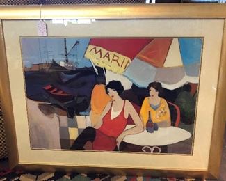 Itzchak Tarkay, $425, framed print, 44 x 35