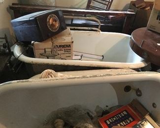 Old iron bath tubs $45ea