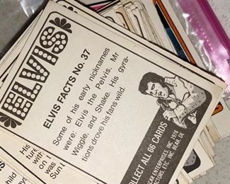 Elvis facts cards $20