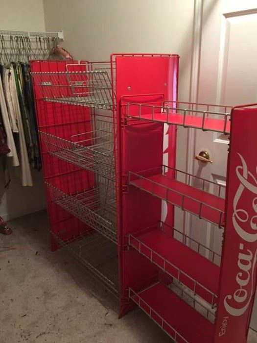001 Coca Cola Wire Storage Shelves