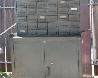 Metal Storage Cabinet and Drawers