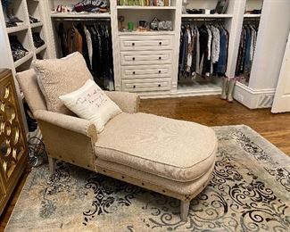 Linen Chaise Lounge 