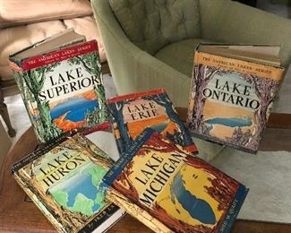 First edition 1944 series "The American Lakes Series" with dust jackets. 