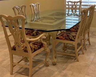 Thomasville Dining Table w/  8 Chairs 