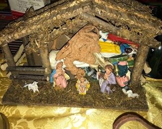 VINTAGE ITALY NATIVITY SCENE