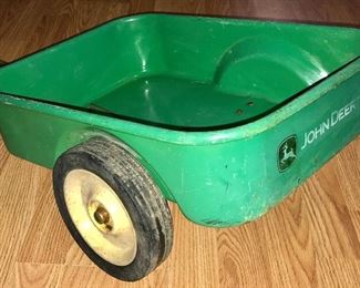vintage John Deere large pull behind wagon