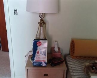 Mid Century Blonde Bedroom Furniture including a dresser, night stand and a small desk was handmade by Carl Henry Tillstrom (1883-1964), a Grand Rapids Carpenter & Furniture Maker. (This was the father of the homeowner)