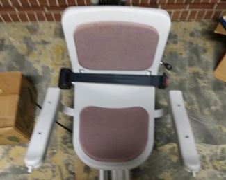 Chair Seat for Acorn Stair Lift (this is an upside down view of chair). 136" Rail Length. We will be pre-selling this piece online on Facebook Marketplace. If it does not sell there it will be at the house sale as scheduled. Email us with questions.