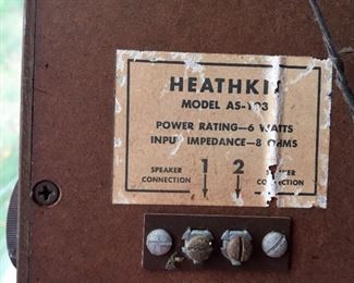 Heathkit AS-193 Speakers. c. 1963. RARE!