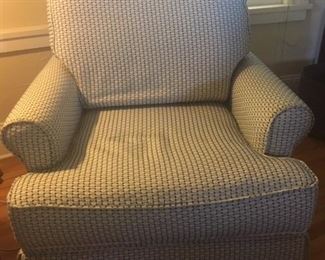 Pr. of small prints chairs