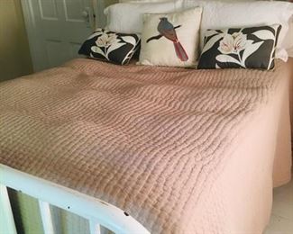 Full iron bed and mattress set