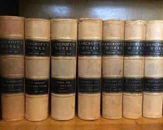BANCROFT'S WORKS - 39 Volume Set of the Works of Hubert Howe Bancroft