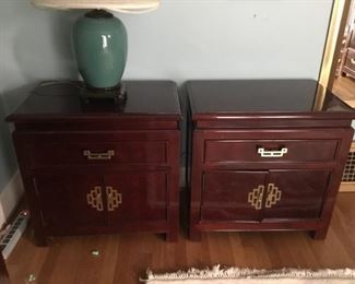 Rosewood Night Stands (W 15-1/2in x D 16-3/8in x H 26in)
