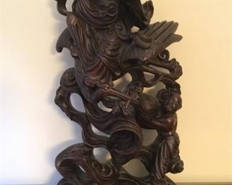 Deity Wood Carving  (15-3/4 in tall)