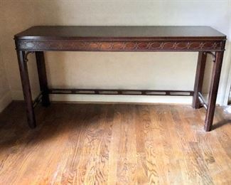$150 - Console table - 52" W, 16" D, 26" H. 