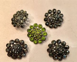  All $25 - Vintage pins, each 1" diam. 