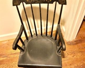 $60 - Child's rocking chair.  15.25" W, 21" D, 27" H. 