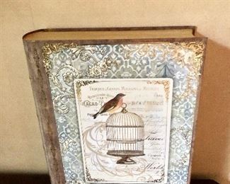 $20 - Bird book box.  11" W, 13.5" H, 3.5" D.  