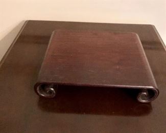 $45 - Wood stand.  8.5" W, 7" D, 1.75" H. 