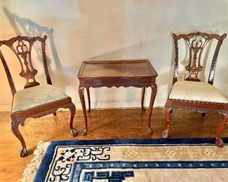 $300 for Pair of 2 Chippendale style chairs