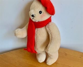 $30 Bear with  red  beret and scarf 
