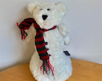 $20 Large white bear with scarf 