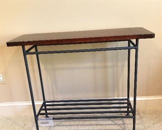 $195-  Charleston Forge  console table - 36" W, 12" D, 29.75" H. 
