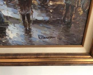 G.Sherman oil painting. Very nice