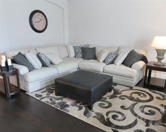 SOLD SECTIONAL & PILLOWS - Living room furniture - Cindy Crawford Home sectional with accent pillows.