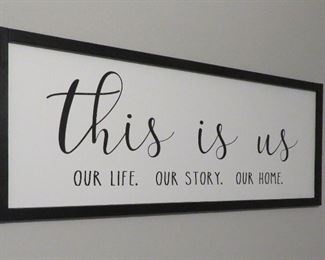 This is us wall sign