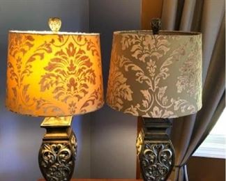 2 Gorgeous Ornate Lamps