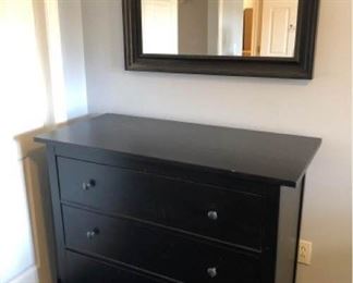 Black 3 Drawer Dresser