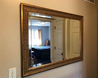 Gold Tone Trimmed Mirror