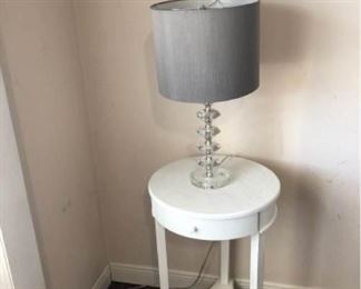 Nightstand and Lamp
